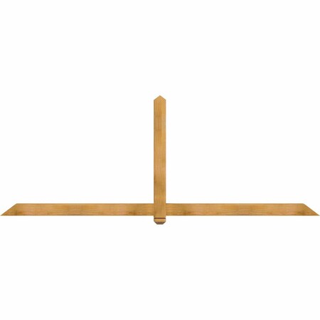 Ekena Millwork Eugene Rough Sawn Timber Gable Bracket, Western Red Cedar, 108"W x 40"H x 4"D x 4"F, 9/12 Pitch GBW108X40X0404EUG00RWR